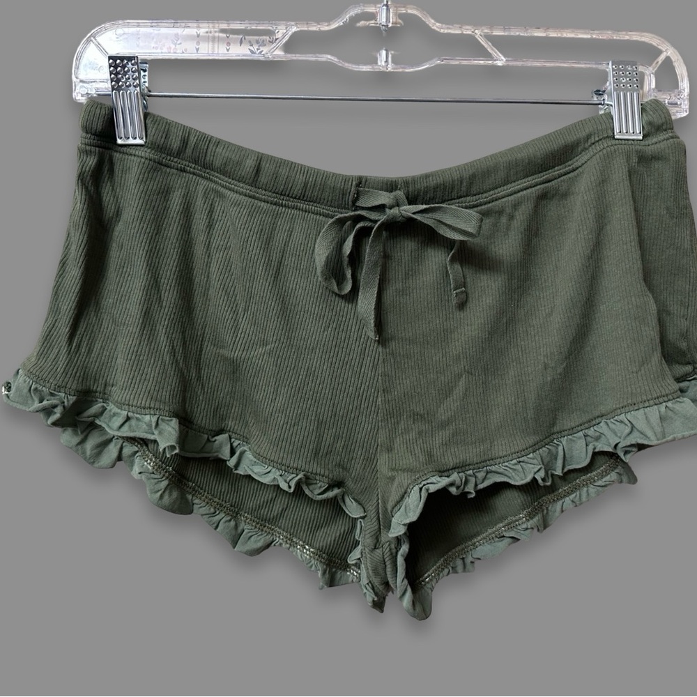 Skin Pima Cotton Raisa & Raffaela Tank Short Pajama Set Olive Green Size 2 MED - Picture 5 of 9